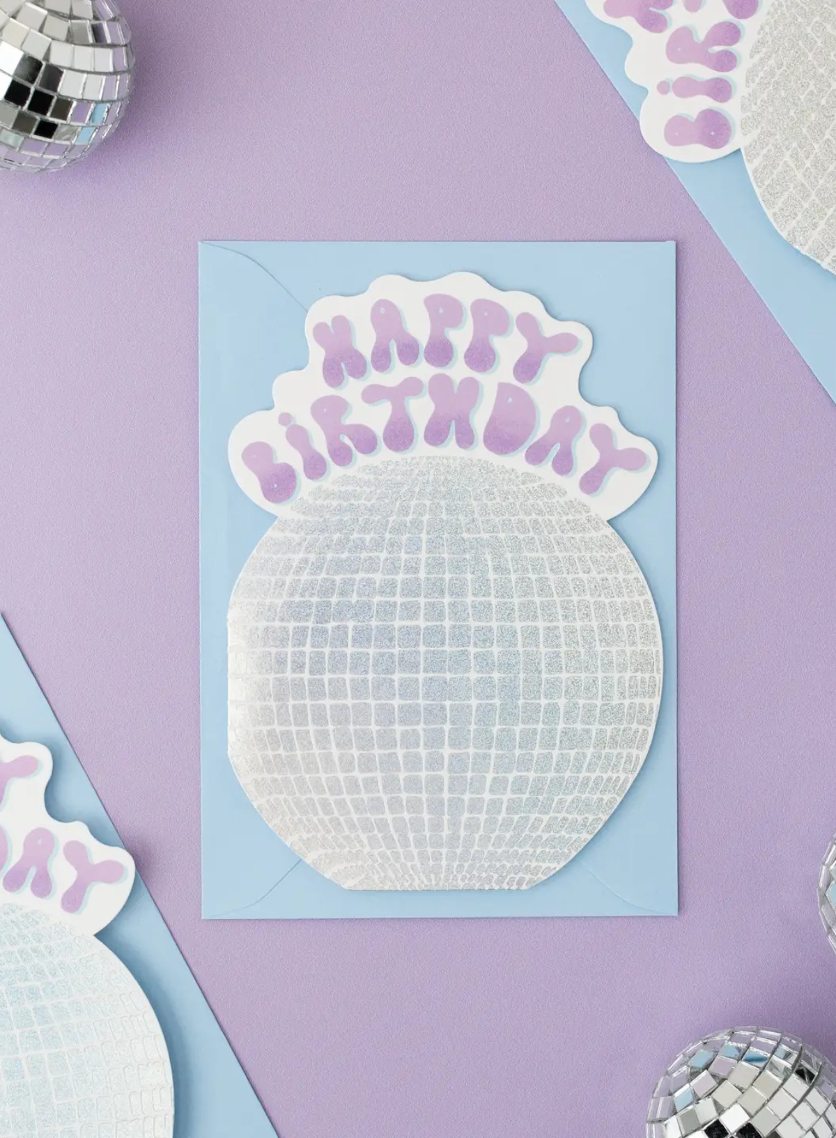 Disco Ball Birthday Card from Tikkled Pink