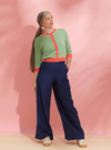 Josephine Linen Trousers in Navy from Palava