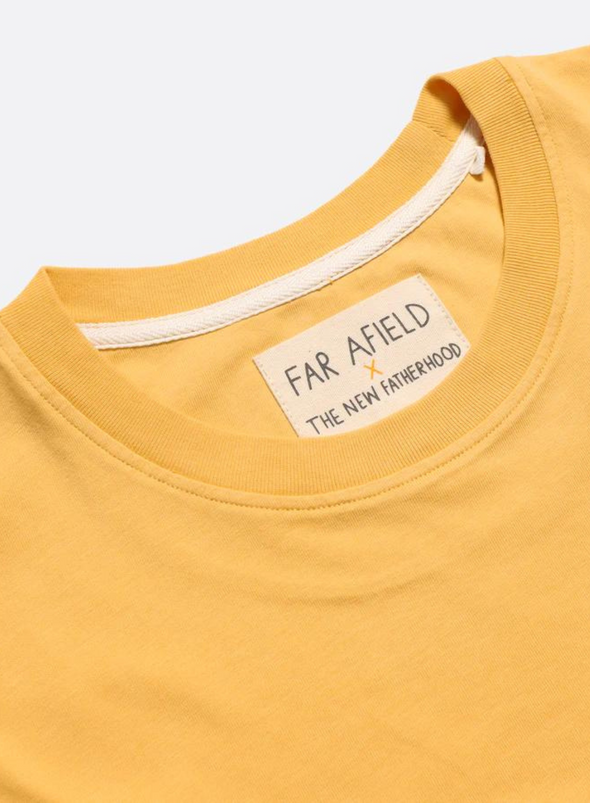 Basic T-Shirt Good Dads Club in Honey/White from Far Afield