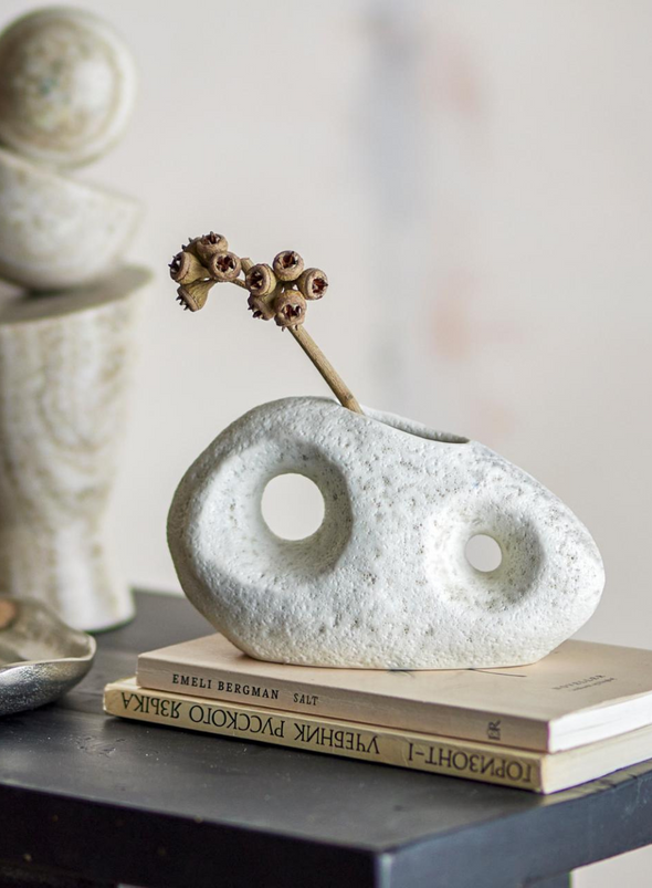 Rollo Caia White Vase from Bloomingville