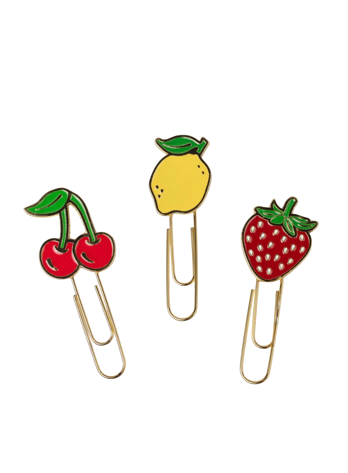 Design works Set of 3 Paperclips - Fruit