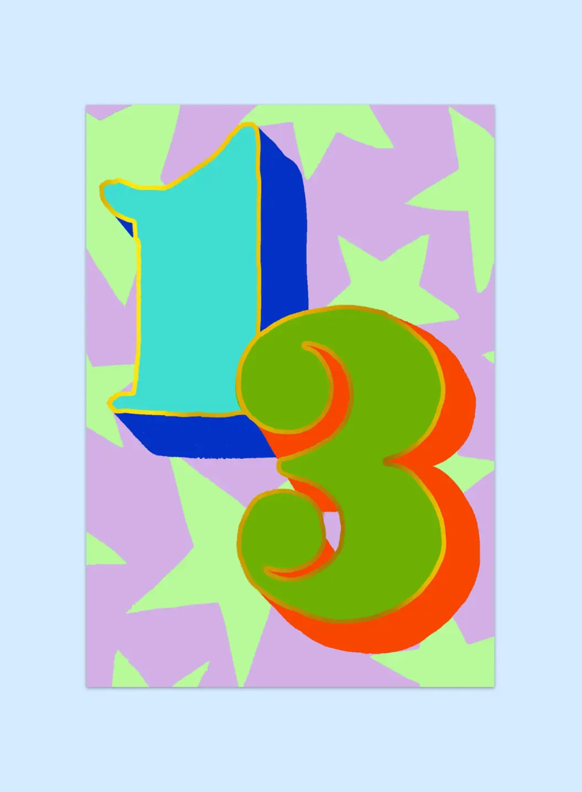 Age 13 Card from Eleanor Bowmer