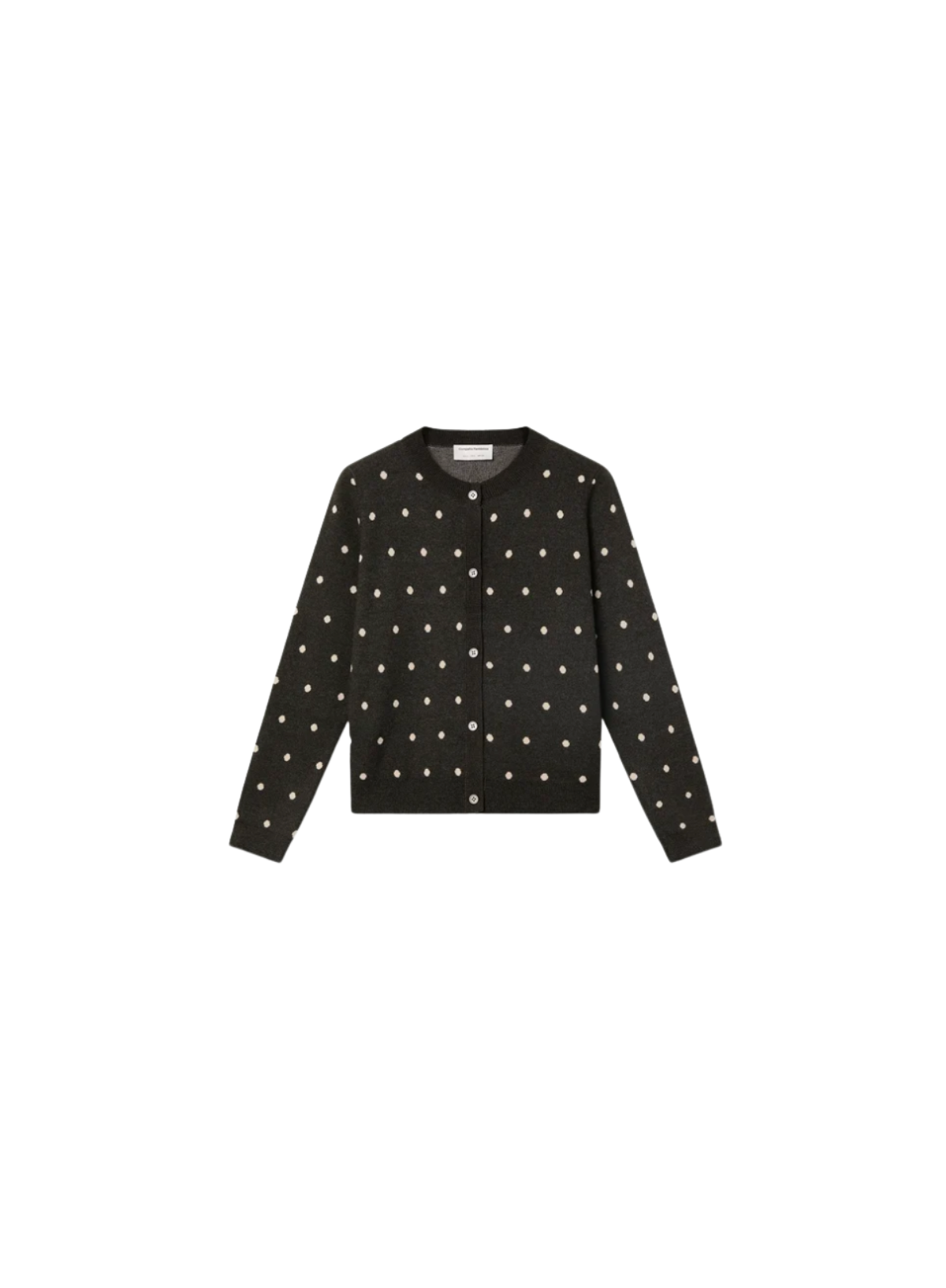 Compañia Fantastica Cardigan in Small Green Dots