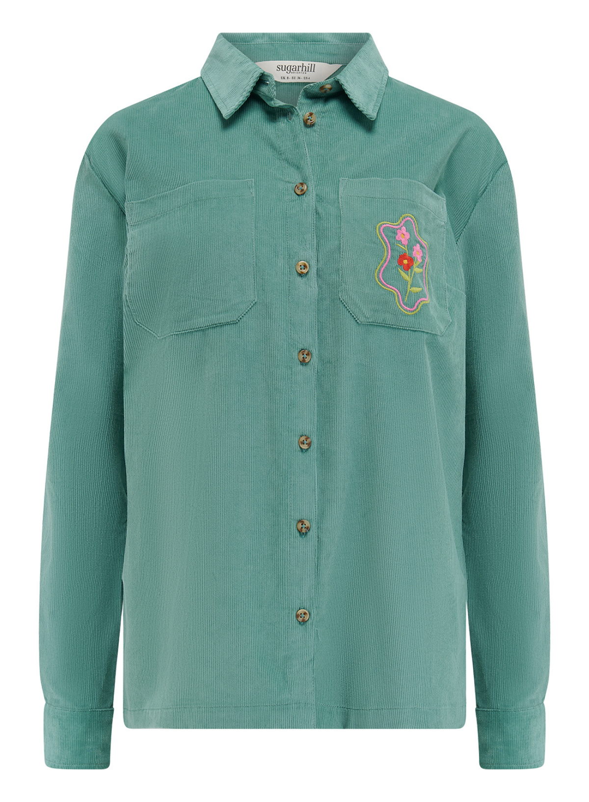 Sugarhill Karina Overshirt in Teal Cord