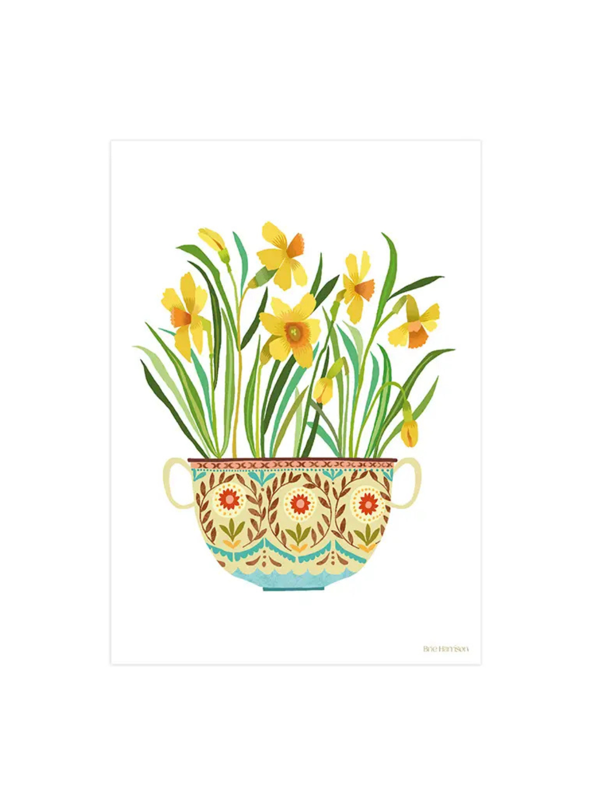 Brie Harrison Daffodil Print A4