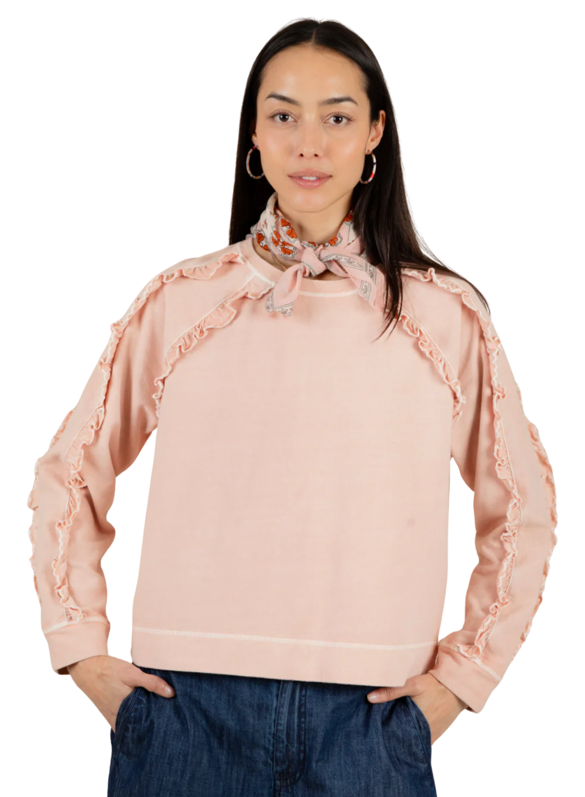 Bonté Fleur Sweat in Rosewater