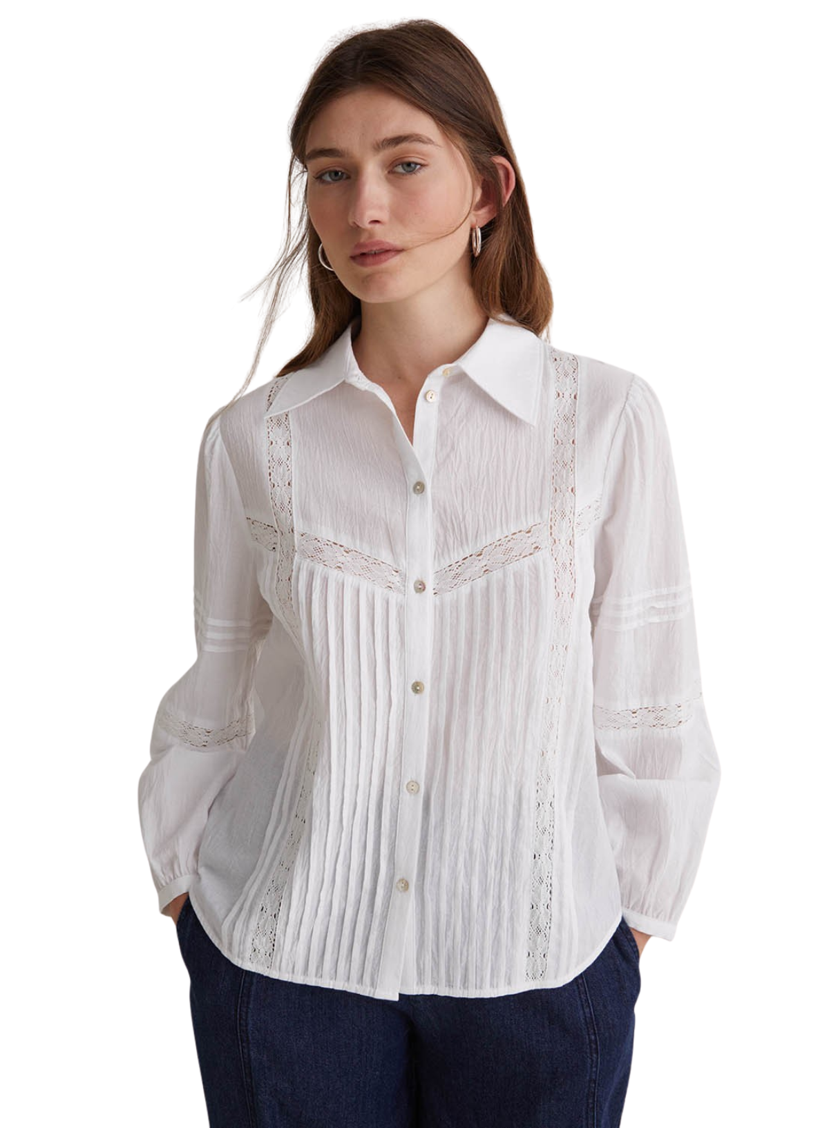 Violet Shirt in White from Yerse