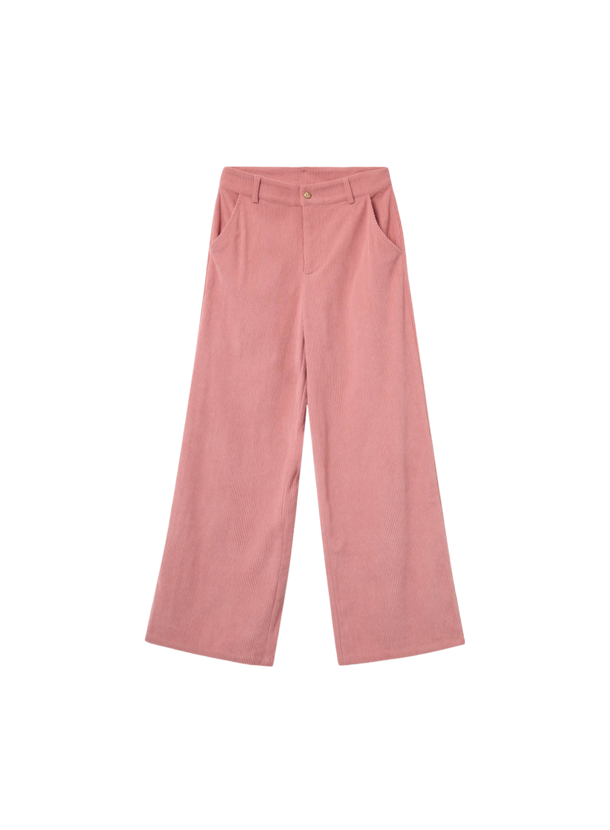 Corduroy Fabric Trousers in Pink from Compañia Fantastica