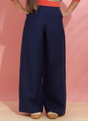 Josephine Linen Trousers in Navy from Palava