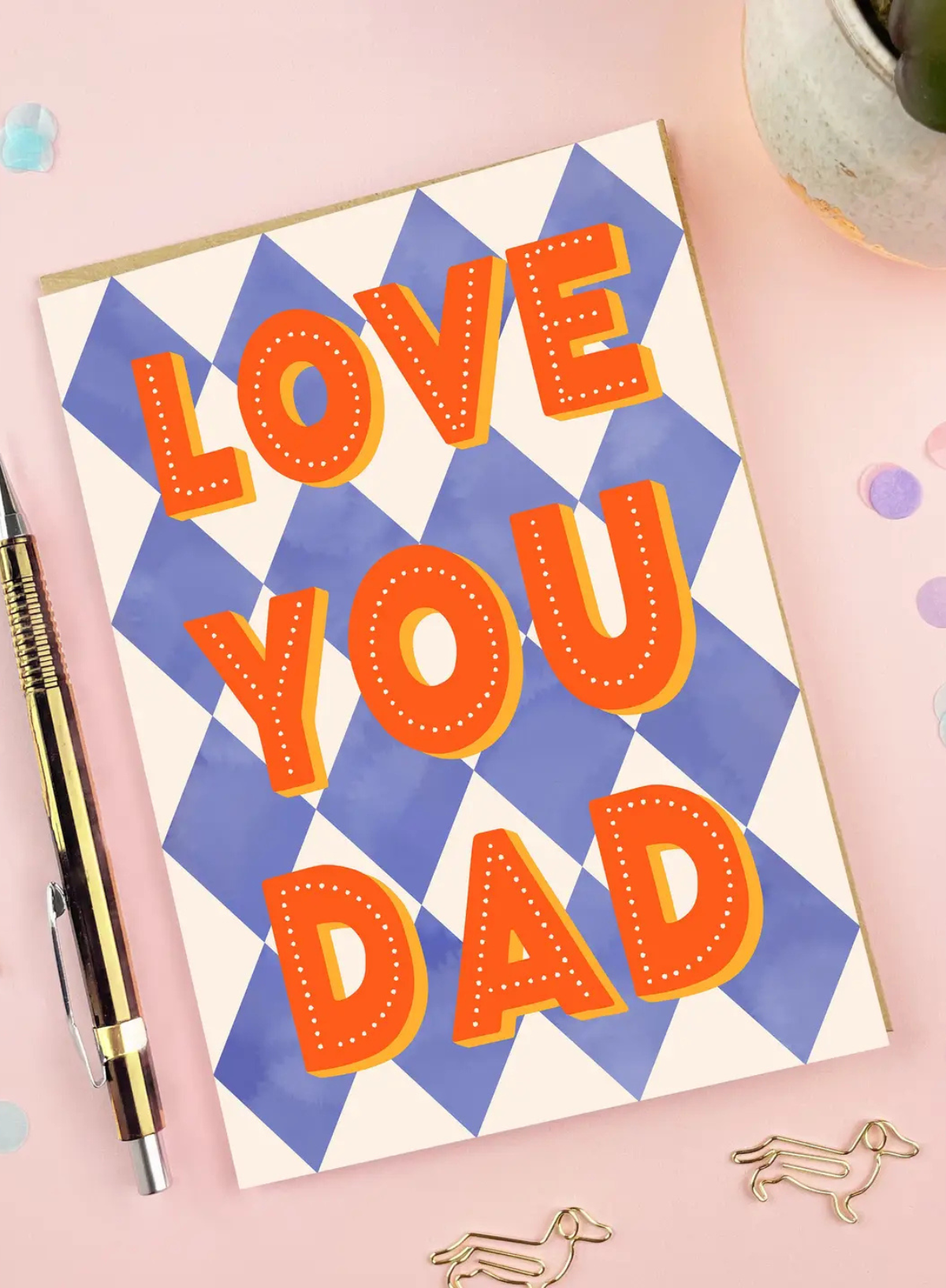 Love You Dad Card from Tikkled Pink