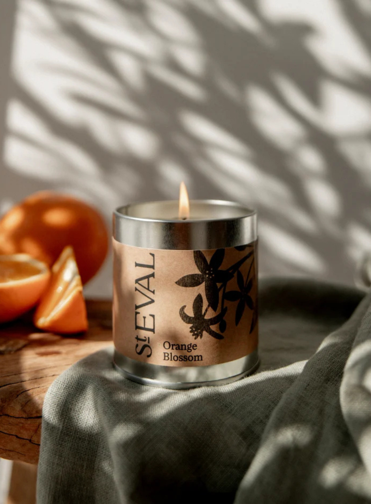 St Eval Scented Tin Candle - Orange Blossom