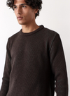 Hamish Ribbed Knit in Slate Brown/Forest Green from Far Afield