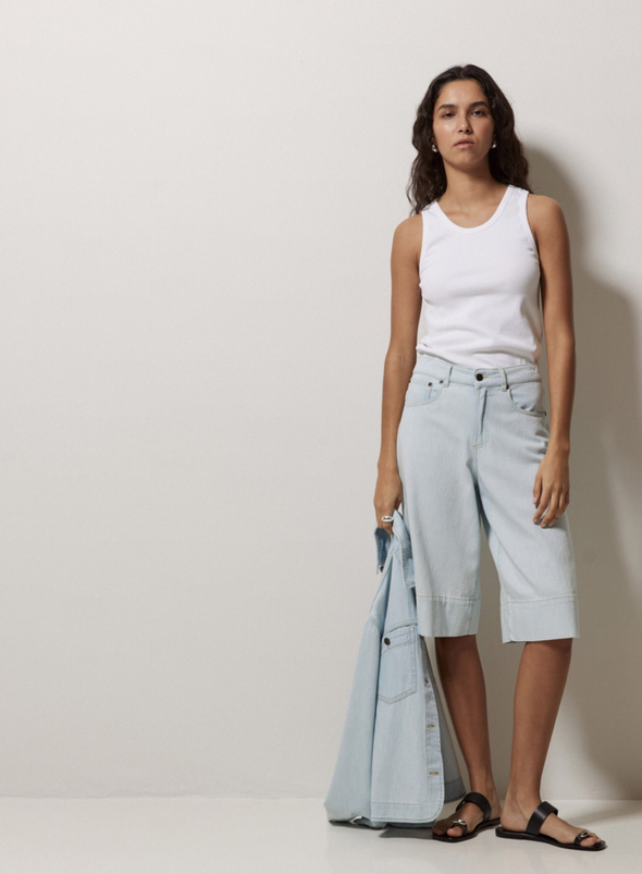 Luisa Vest Top in White from Yerse