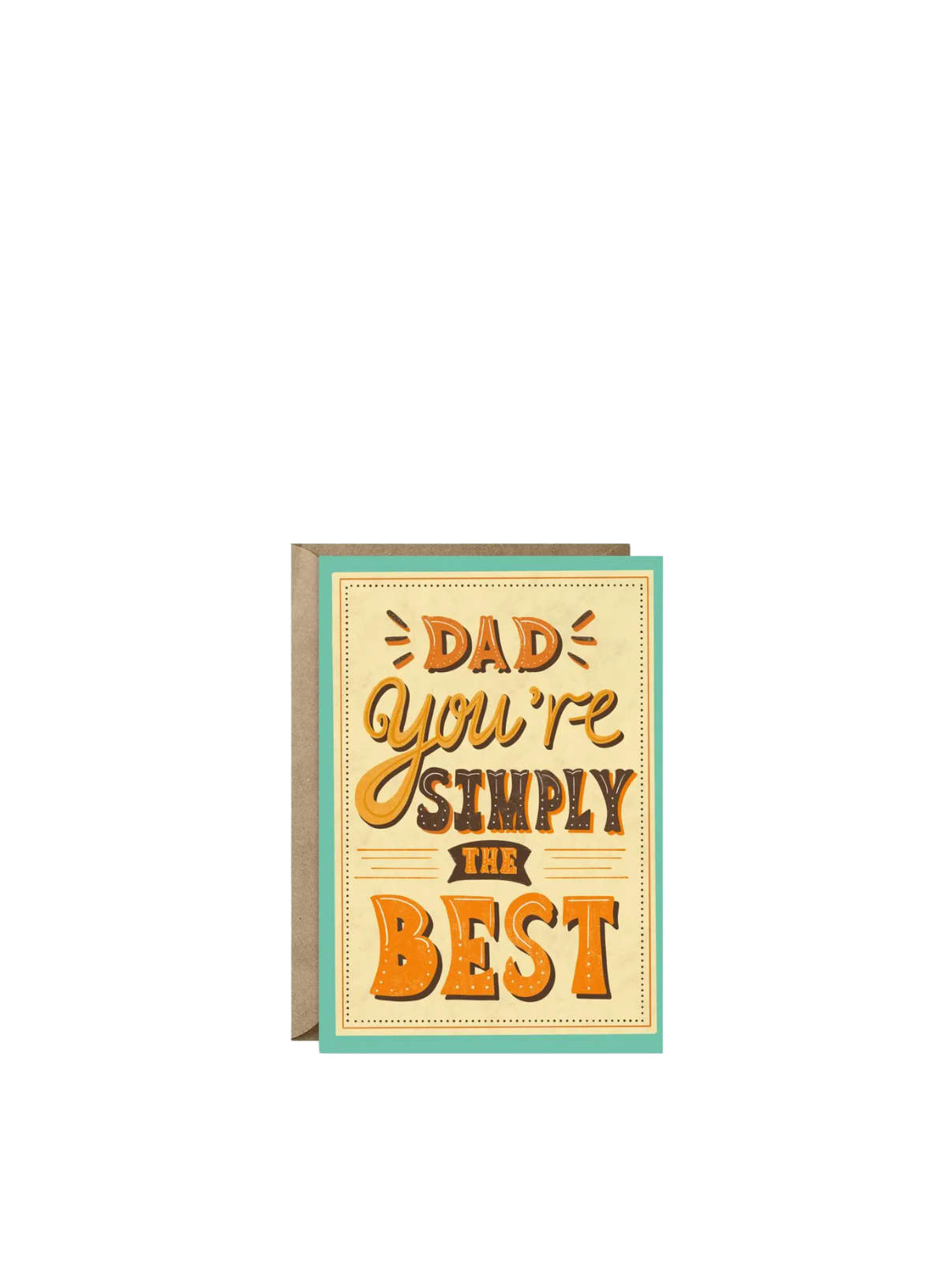 Simply The Best Dad Card from Tikkled Pink