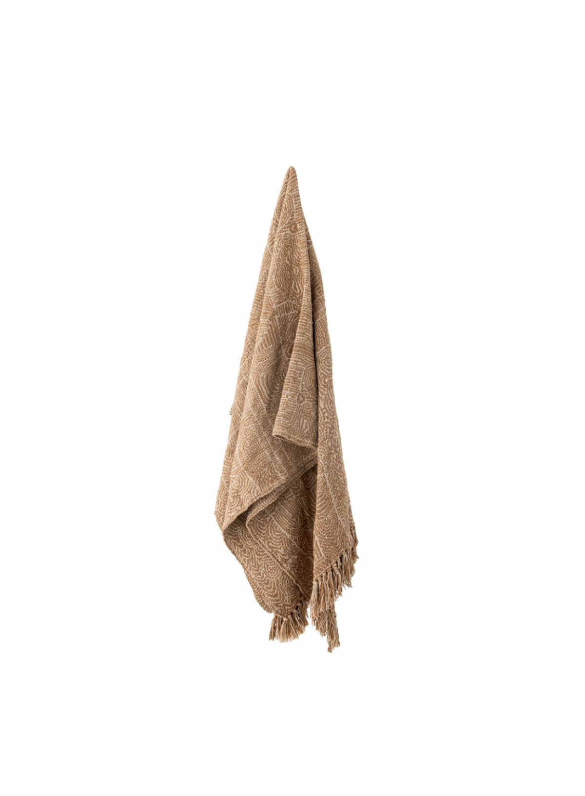 Brown Bresso Recycled Cotton Throw from Bloomingville