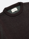 Hamish Ribbed Knit in Slate Brown/Forest Green from Far Afield