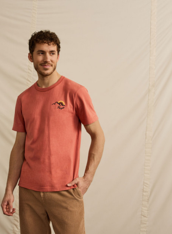 Lugny T-Shirt Wild Adventure in Brick Red from Faguo
