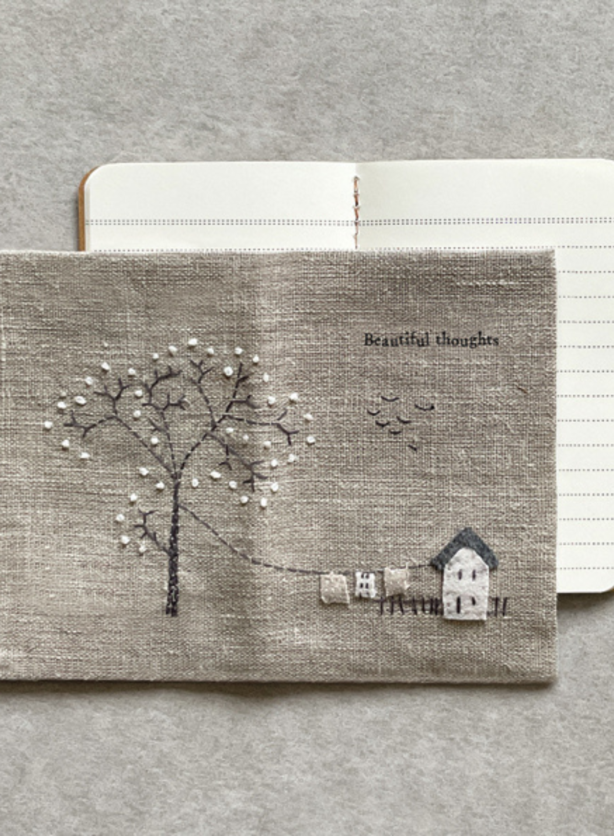 East of India Small linen book Beautiful thoughts