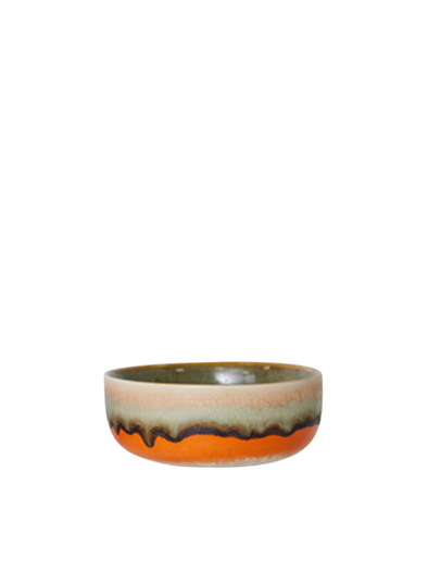 70's Ceramics Dessert Bowl in Orange from HK Living