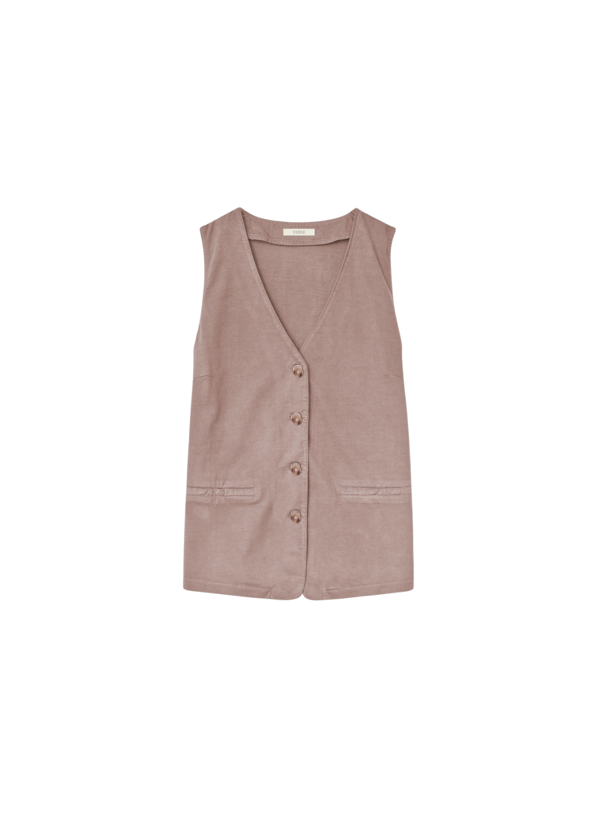 Jena Waistcoat in Ancient Pink from Yerse