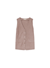 Jena Waistcoat in Ancient Pink from Yerse