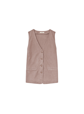 Jena Waistcoat in Ancient Pink from Yerse