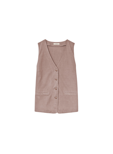 Jena Waistcoat in Ancient Pink from Yerse