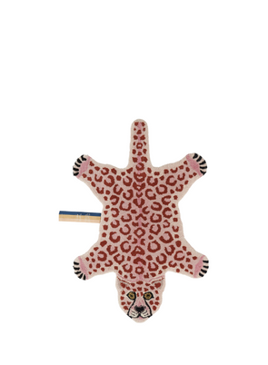 Pinky Leopard Small Wool Rug from Doing Goods