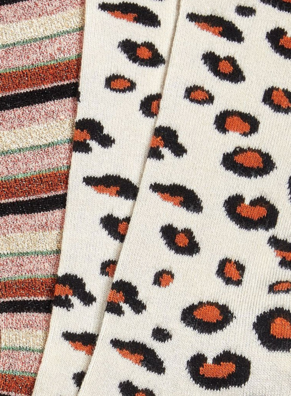 Socks 2-Pack Lapis Stripe in Cream from King Louie