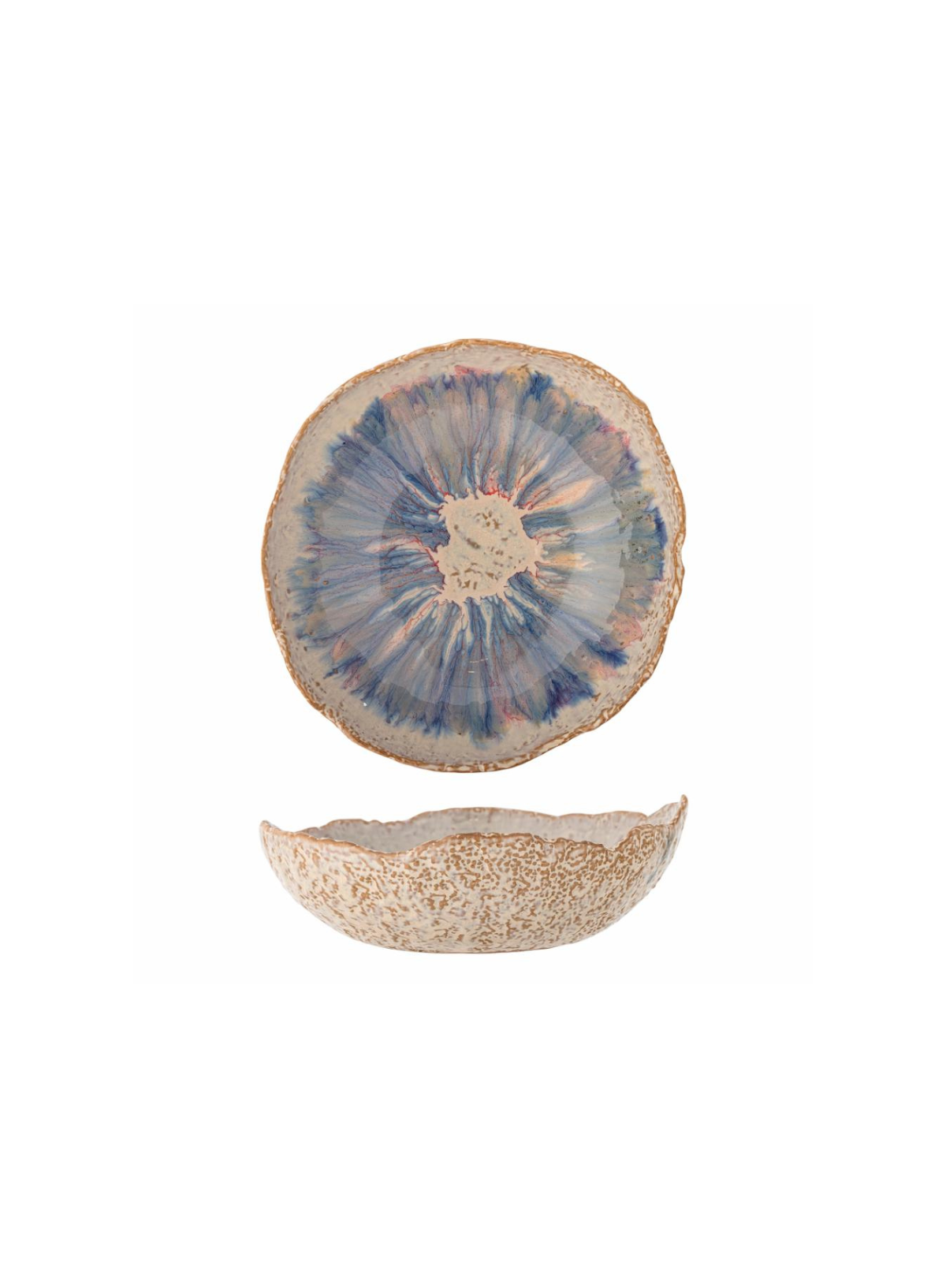 Large Amalia Blue Bowl from Bloomingville