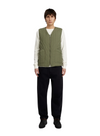Rasmus New Pocket Gilet in Deep Lichen Green from Anerkjendt