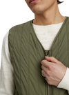 Rasmus New Pocket Gilet in Deep Lichen Green from Anerkjendt