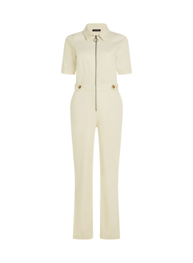 Garbo Zip Jumpsuit Marine in Ivory from King Louie