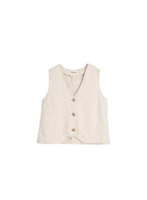 Pinstripe Waistcoat in Crudo from Indi & Cold