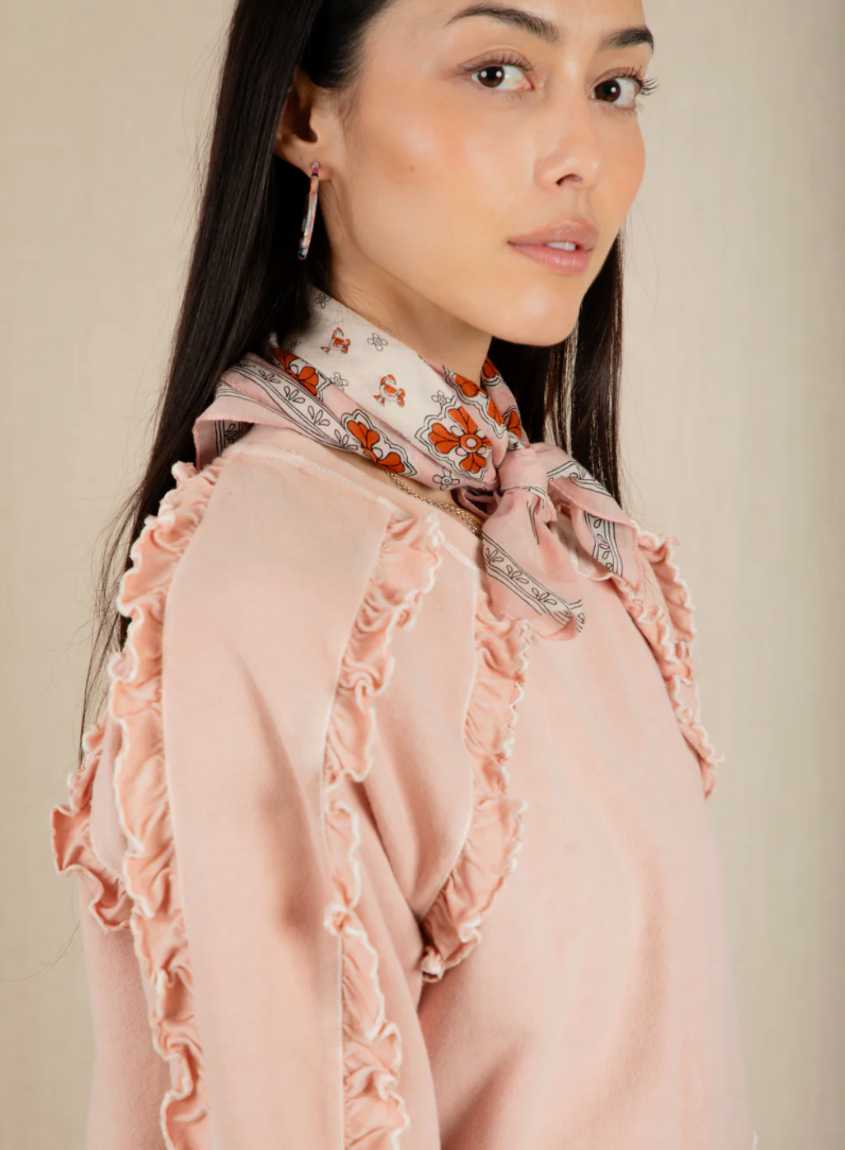 Bonté Fleur Sweat in Rosewater