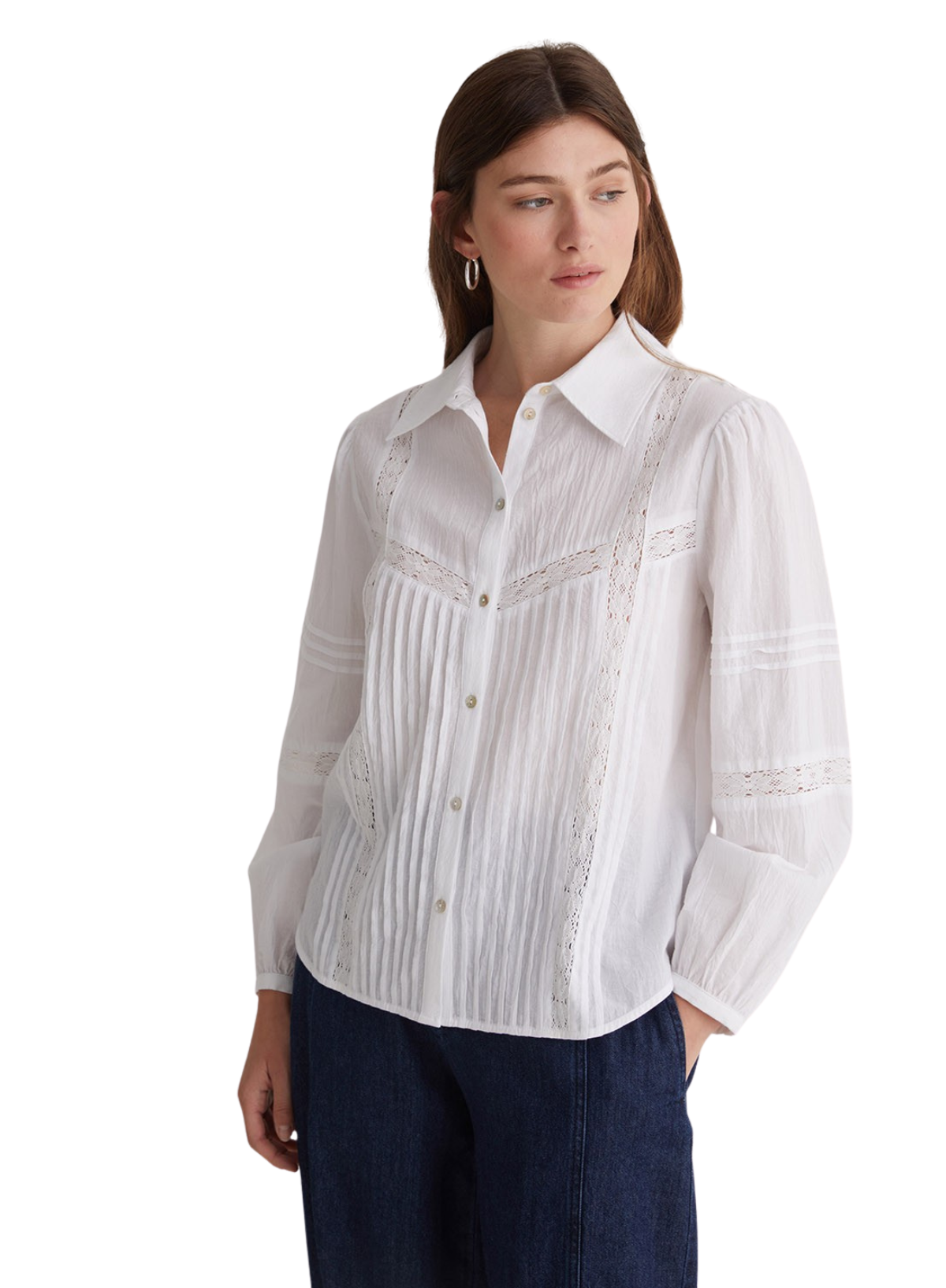 Violet Shirt in White from Yerse