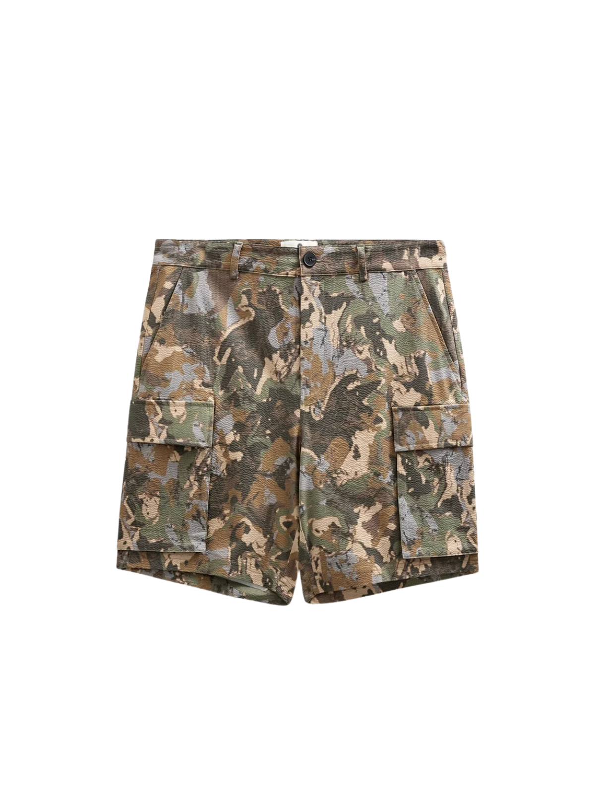 Anerkjendt Jan Camo Tec Shorts in Forest Night