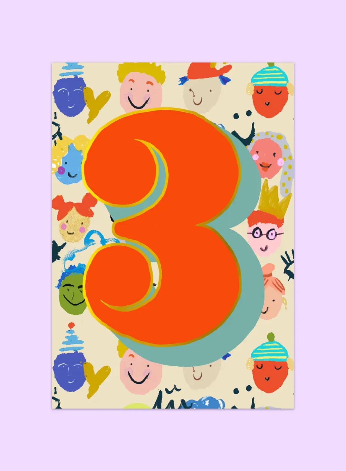 Age 3 Card from Eleanor Bowmer