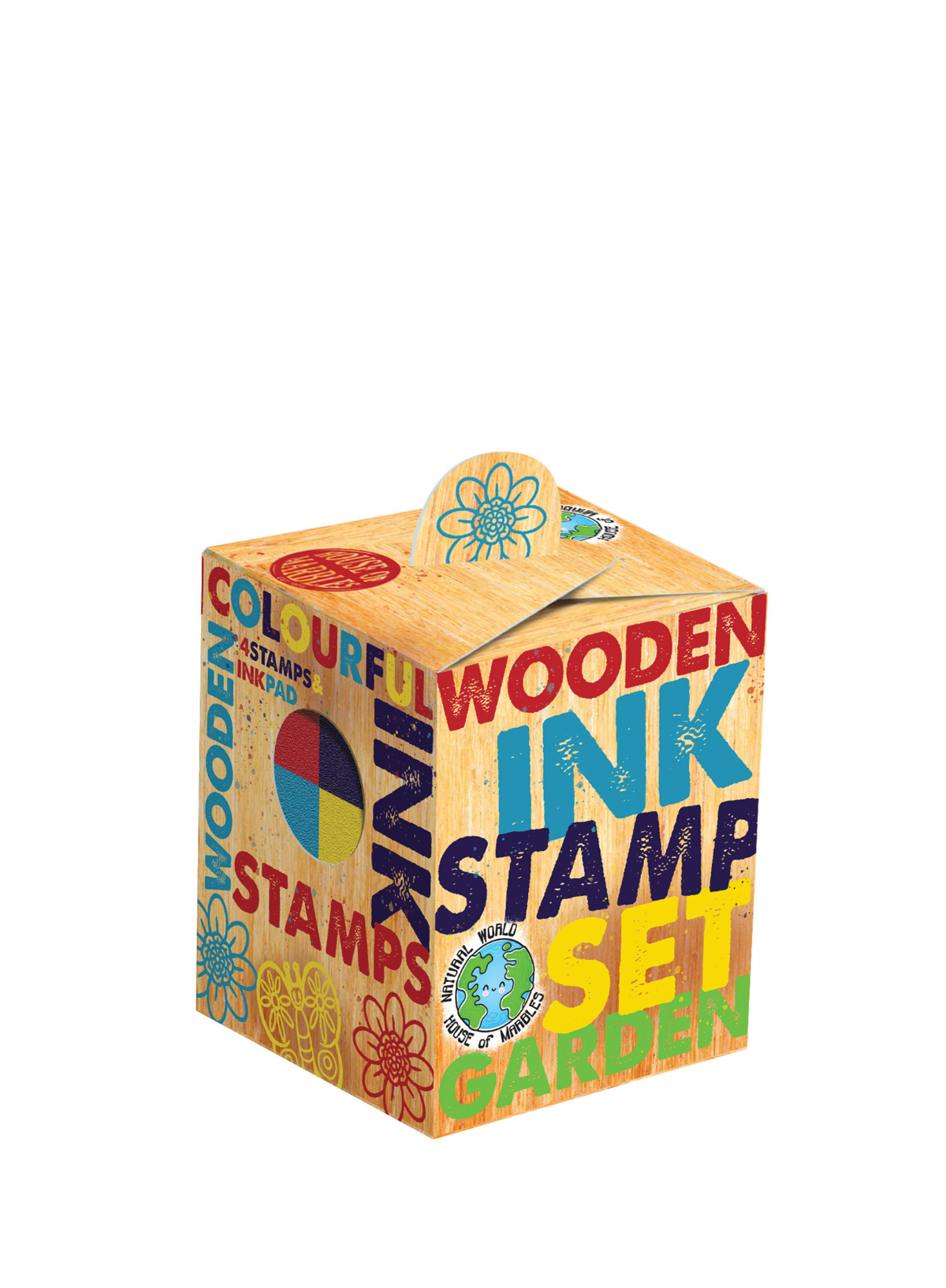 House of Marbles Wooden Stamp set- Garden
