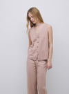 Jena Waistcoat in Ancient Pink from Yerse