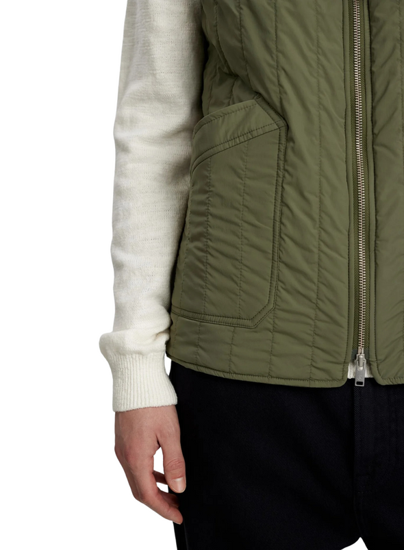 Rasmus New Pocket Gilet in Deep Lichen Green from Anerkjendt
