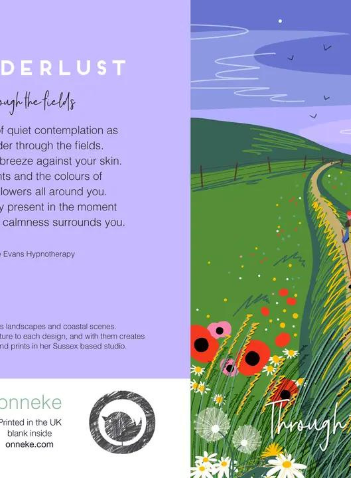 Through the Fields Card from Onneke