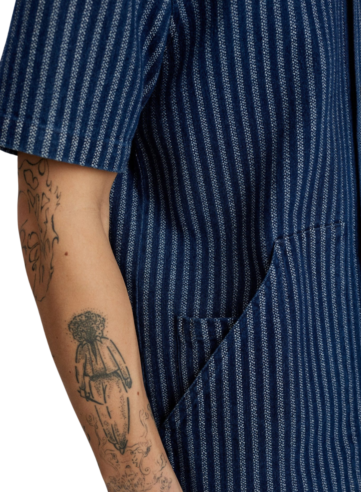 Theo Indigo SS Overshirt in Dark Navy from Anerkjendt