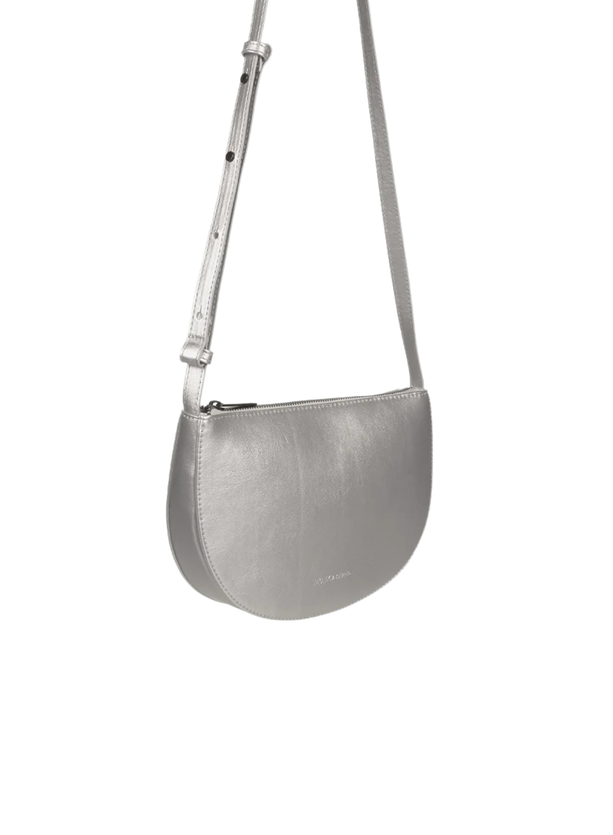 Farou Half Moon Bag in Hematite from Monk + Anna