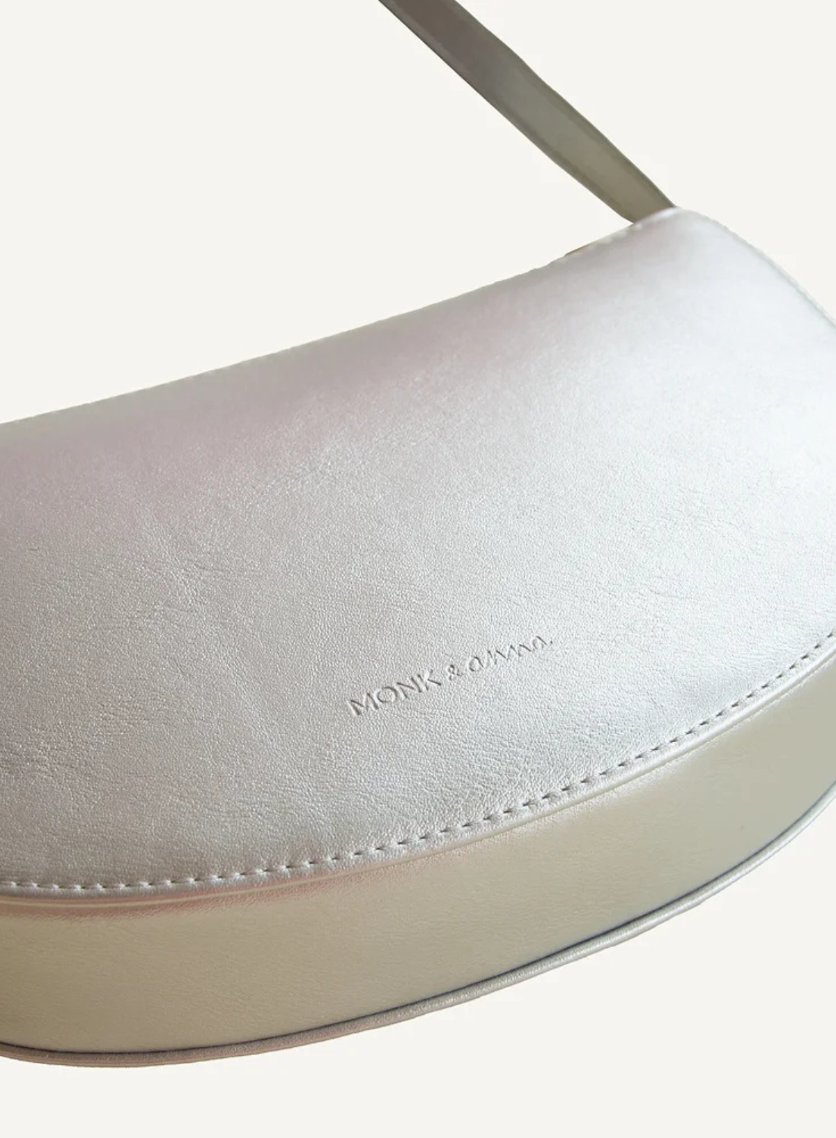 Farou Half Moon Bag in Hematite from Monk + Anna
