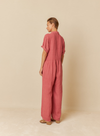 Wide Leg Jumspuit in Washed Pink from Indi & Cold