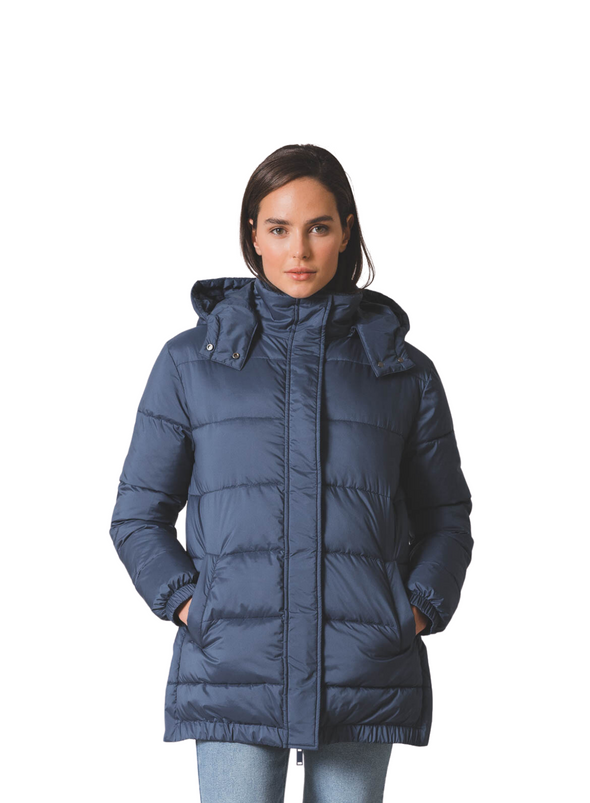 Padded Coat in Blue from Indi & Cold