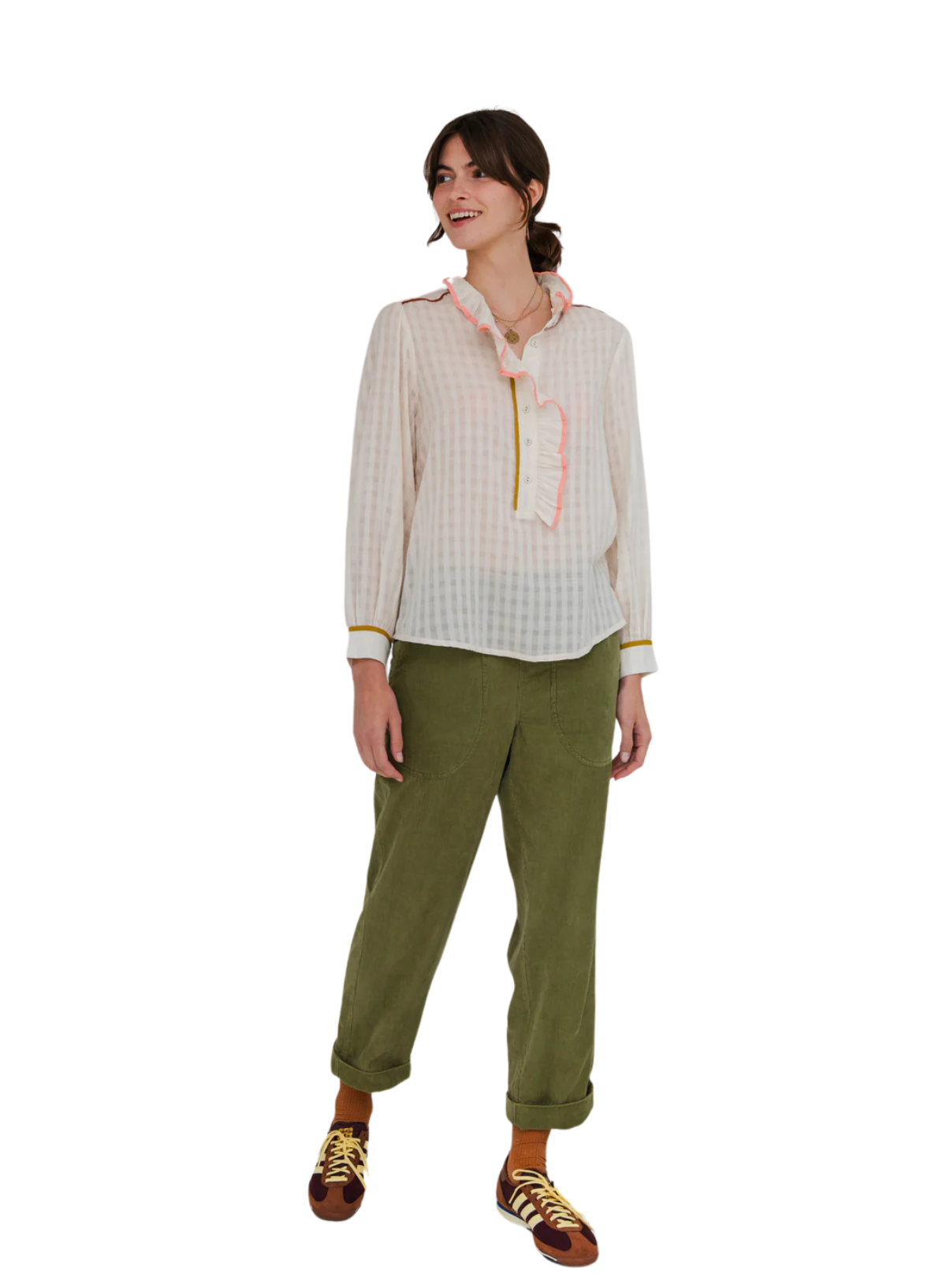 Aida Shirt in Ivory Multi from Bonté