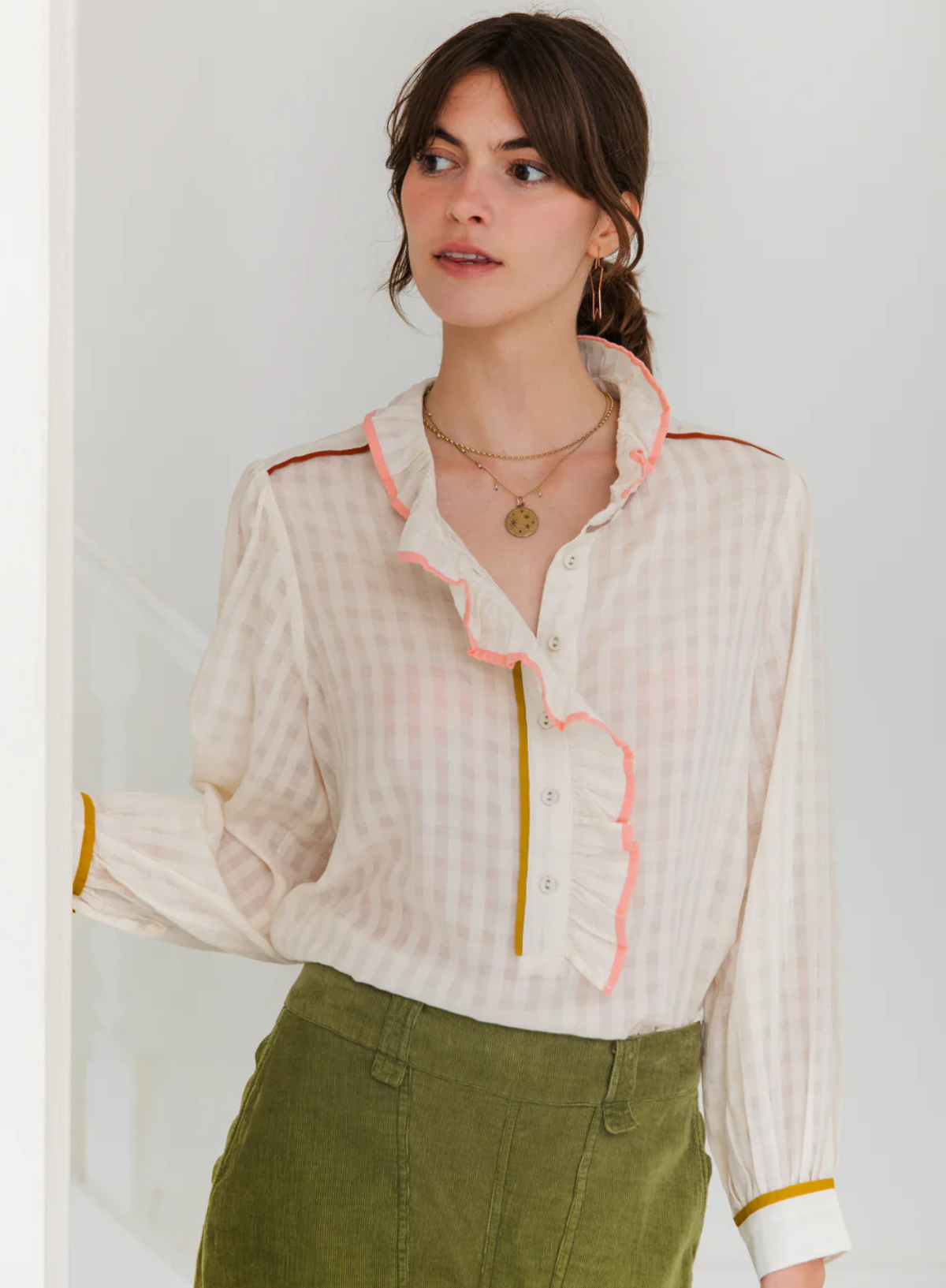 Aida Shirt in Ivory Multi from Bonté