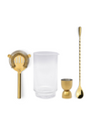 The Renley Bar Tool Set - Jigger, Strainer, Spoon & Beaker